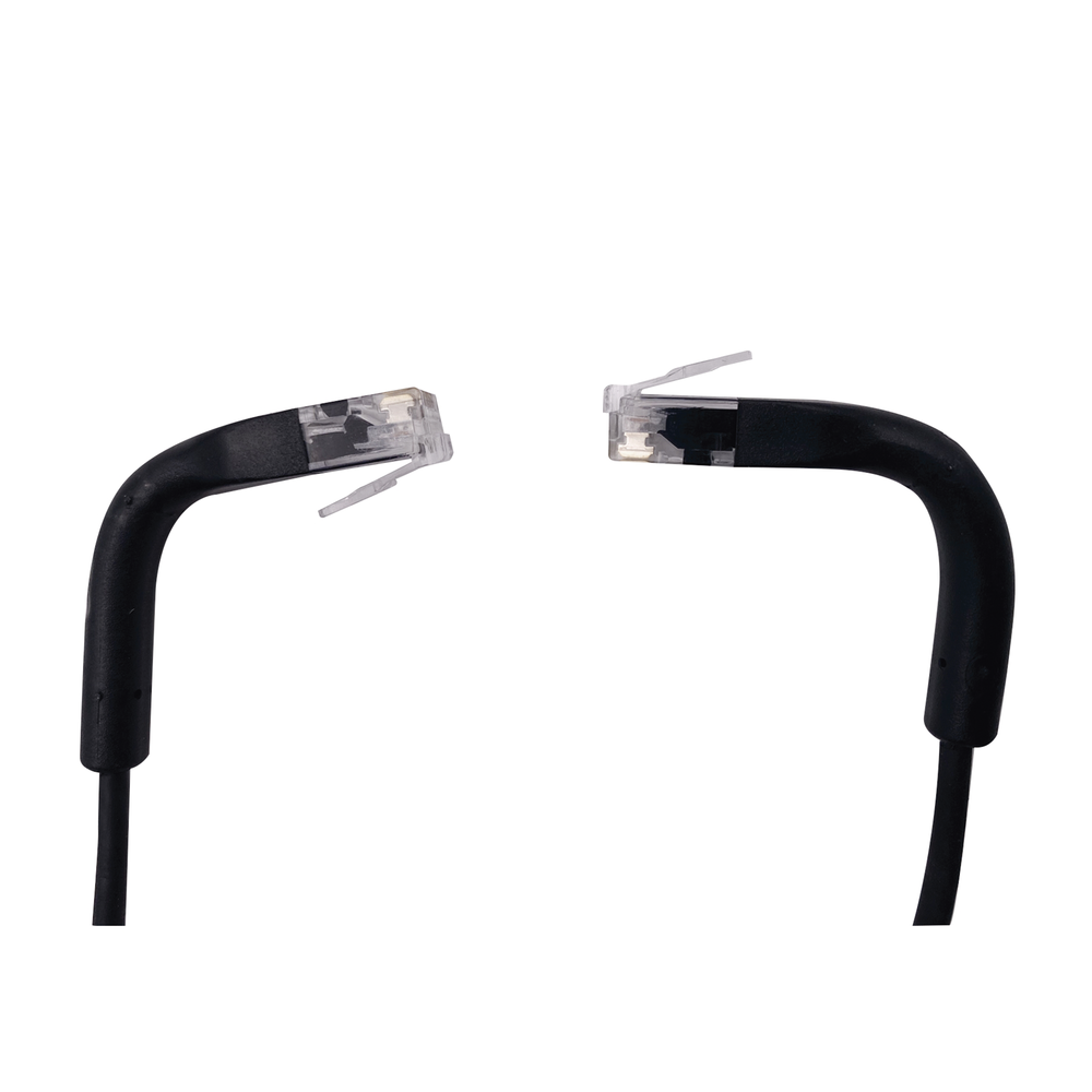 Mini Patch Cord Cat6 Ultra Slim 10 Metros (32.81 Pies) Negro ? Ahorra Espacio sin Organizadores, con Bota Flexible