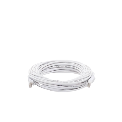 Mini Patch Cord Cat6 Ultra Slim 10 Metros (32.81 Pies) Blanco ? Ahorra Espacio sin Organizadores, con Bota Flexible