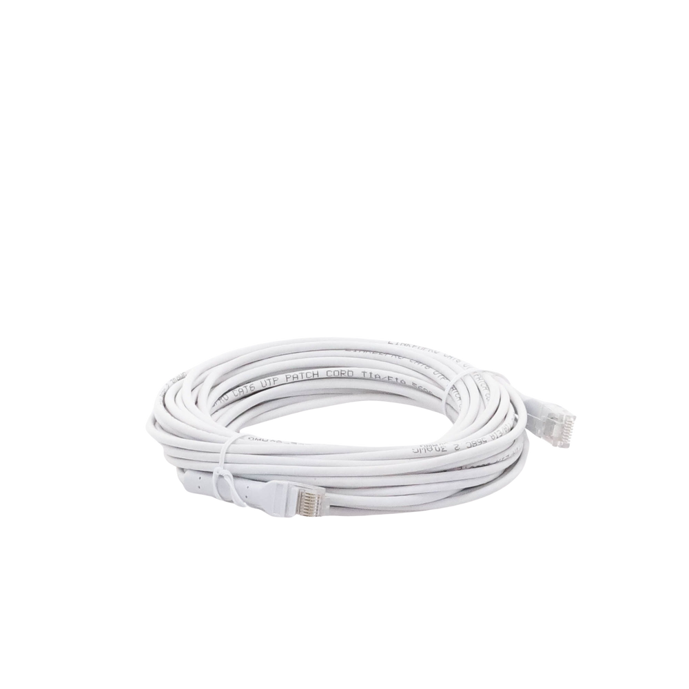 Mini Patch Cord Cat6 Ultra Slim 10 Metros (32.81 Pies) Blanco ? Ahorra Espacio sin Organizadores, con Bota Flexible
