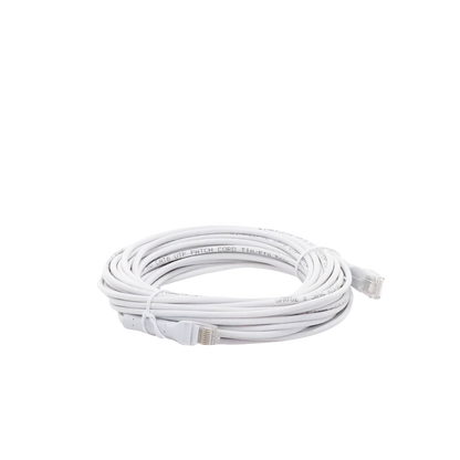 Mini Patch Cord Cat6 Ultra Slim 10 Metros (32.81 Pies) Blanco ? Ahorra Espacio sin Organizadores, con Bota Flexible