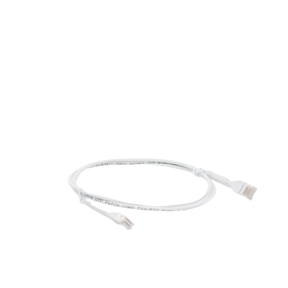 Mini Patch Cord Cat6 Ultra Slim 1 Metro (3.28 Pies) Blanco ? Ahorra Espacio sin Organizadores, con Bota Flexible