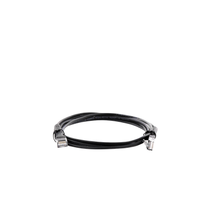 Mini Patch Cord Cat6 Ultra Slim 2 Metros (6.56 Pies) Negro ? Ahorra Espacio sin Organizadores, con Bota Flexible