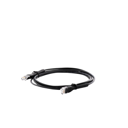 Mini Patch Cord Cat6 Ultra Slim 2 Metros (6.56 Pies) Negro ? Ahorra Espacio sin Organizadores, con Bota Flexible