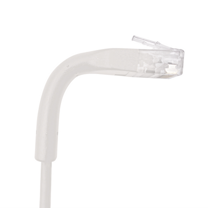 Mini Patch Cord Cat6 Ultra Slim 2 Metros (6.56 Pies) Blanco ? Ahorra Espacio sin Organizadores, con Bota Flexible