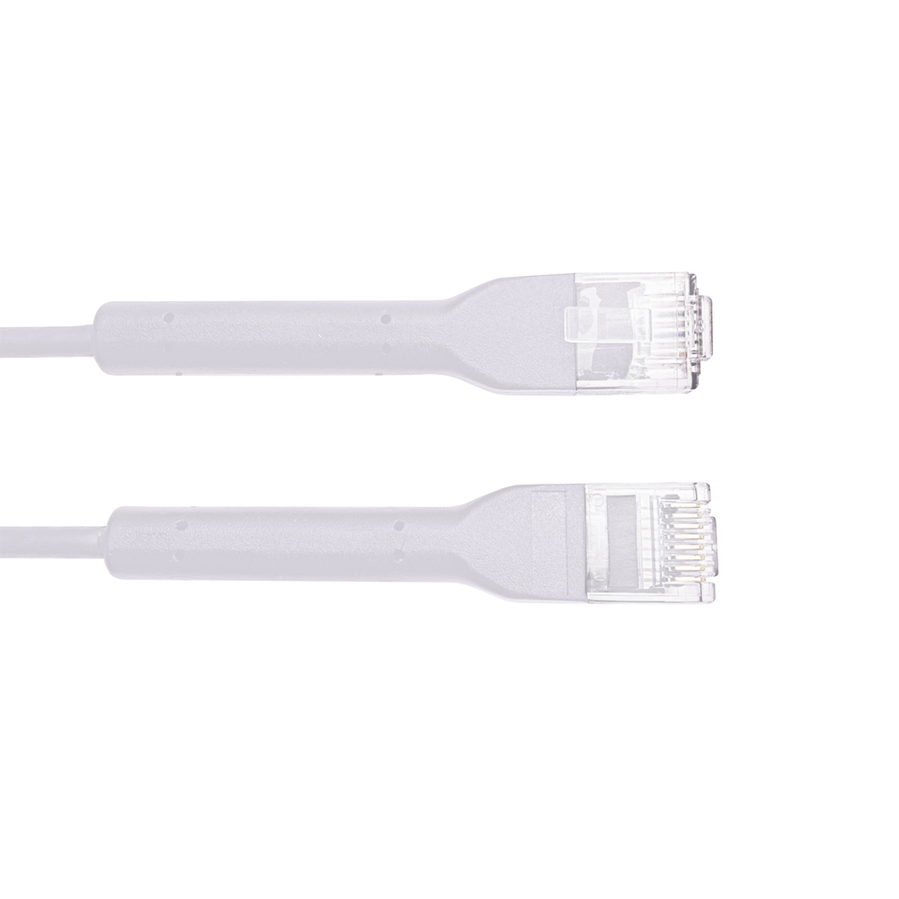 Mini Patch Cord Cat6 Ultra Slim 5 Metros (16.40 Pies) Blanco ? Ahorra Espacio sin Organizadores, con Bota Flexible