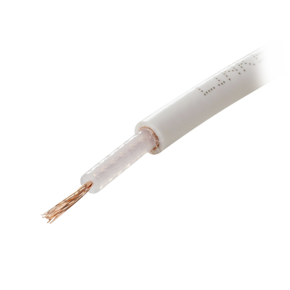 Carrete de 100 Metros (328.08 Pies) de Cable Tipo RG58AU, con Forro Blanco