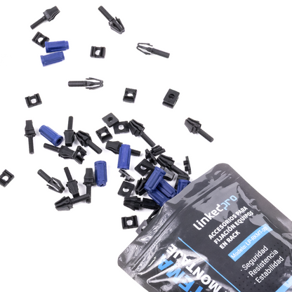Kit de Montaje Rápido para Equipos en Rack / No más Tuercas Enjauladas / Soporta hasta 50 kg (50 Piezas)