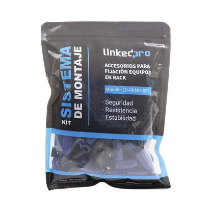 Kit de Montaje Rápido para Equipos en Rack / No más Tuercas Enjauladas / Soporta hasta 50 kg (50 Piezas)