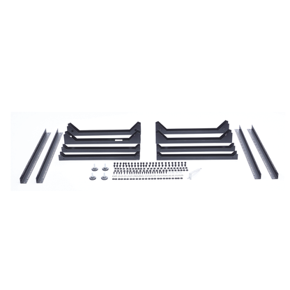 Rack Abierto de 4 Postes Instalación Pared o Piso de 14 Unidades, Ideal para Equipo de Audio!