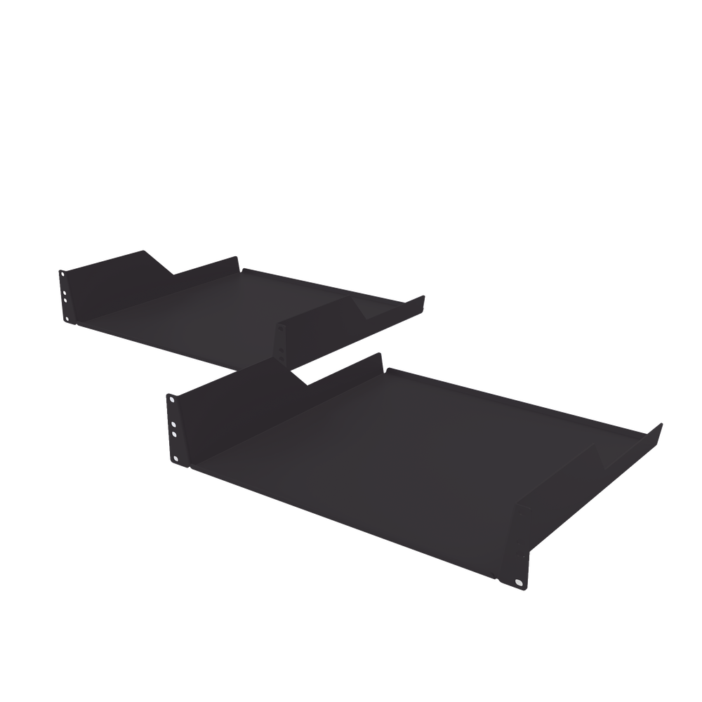 Charola para soportar equipos en Rack de 19" y 39 cm de Profundidad, 2U, Juego de 2 piezas iguales