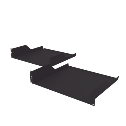 Charola para soportar equipos en Rack de 19" y 39 cm de Profundidad, 2U, Juego de 2 piezas iguales