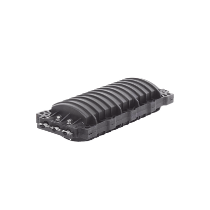 Caja de Distribución de Fibra Óptica Horizontal, Hasta 96 Empalmes, Exterior IP68, 2 Puertos de Entrada y Salida