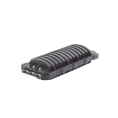 Caja de Distribución de Fibra Óptica Horizontal, hasta 96 Empalmes, Exterior IP68, 3 Puertos de Entrada y Salida
