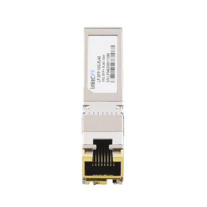 Transceptor Óptico SFP+ a RJ45 /10 Gbps / Conector RJ45 / 10GBASE-T / Distancia de hasta 30 m.