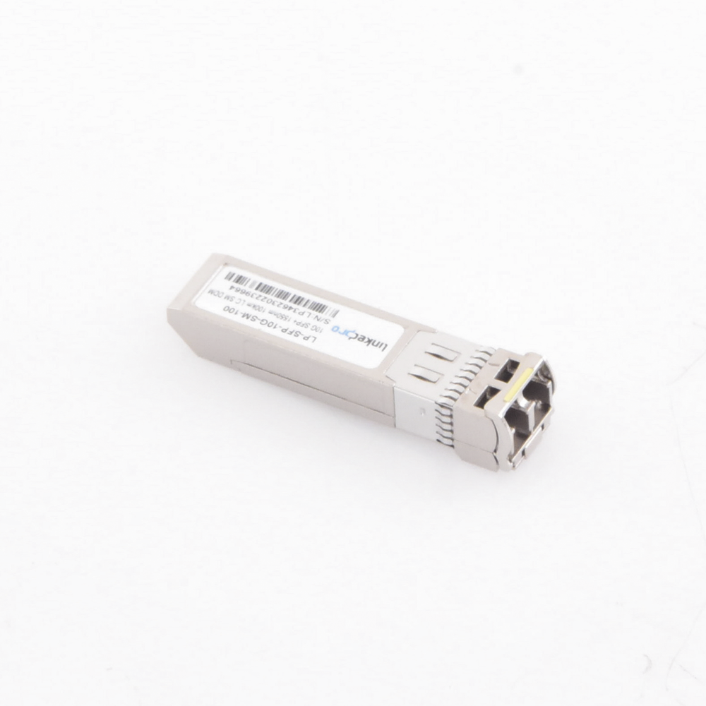 Transceptor Óptico SFP+ (Mini-Gbic) / Monomodo 1550 nm / 10 Gbps / 10GBASE-ZR / Conectores LC/UPC Dúplex / DDM / Hasta 100 km