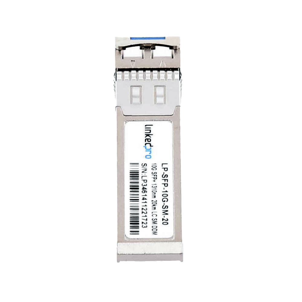 Transceptor Óptico SFP+ (Mini-Gbic) / Monomodo 1310 nm / 10 Gbps / 10GBASE-LR / Conectores LC/UPC Dúplex / DDM / Hasta 20 km