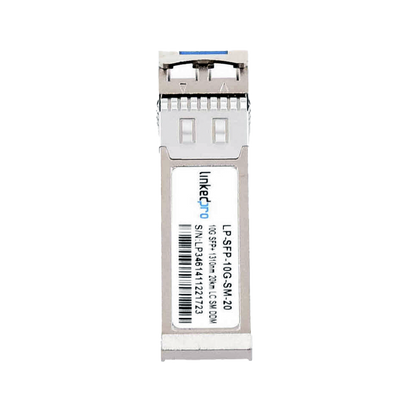 Transceptor Óptico SFP+ (Mini-Gbic) / Monomodo 1310 nm / 10 Gbps / 10GBASE-LR / Conectores LC/UPC Dúplex / DDM / Hasta 20 km