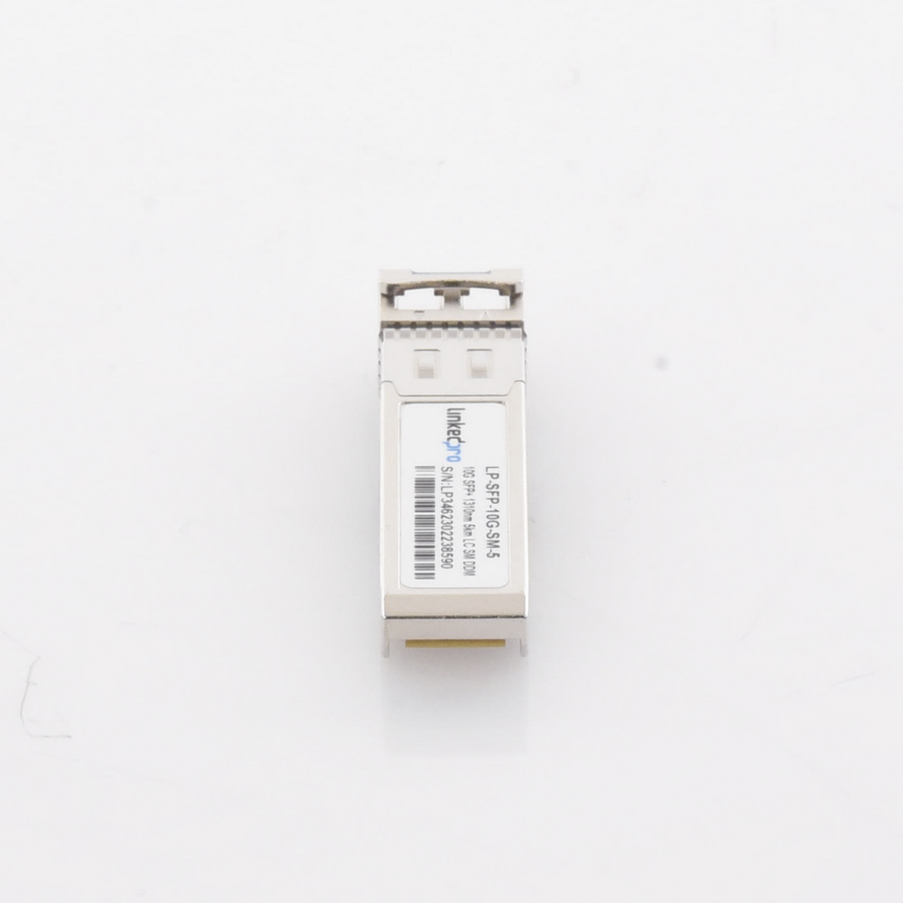 Transceptor Óptico SFP+ (Mini-Gbic) / Monomodo 1310 nm / 10 Gbps / 10GBASE / Conectores LC/UPC Dúplex / DDM / Hasta 5 km