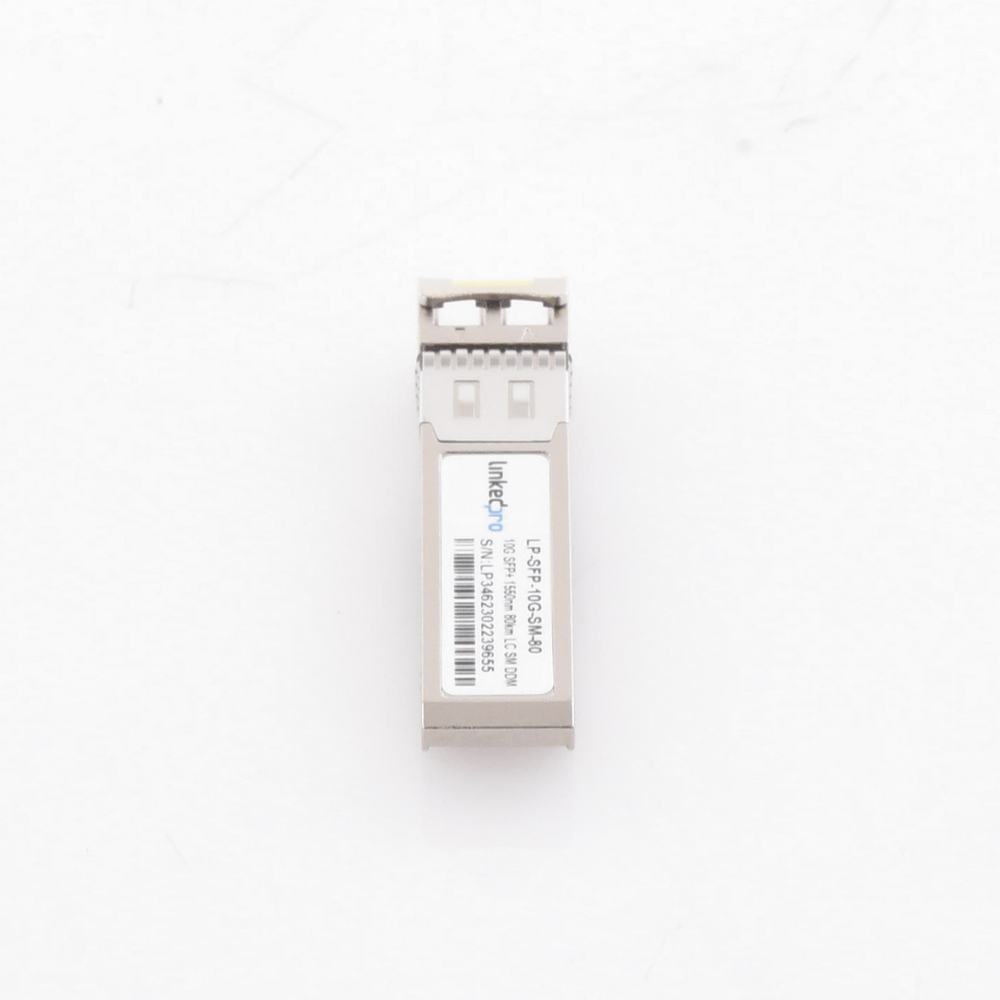 Transceptor Óptico SFP+ (Mini-Gbic) / Monomodo 1550 nm / 10 Gbps / 10GBASE-ZR / Conectores LC/UPC Dúplex / DDM / Hasta 80 km