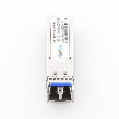 Transceptor Óptico SFP (Mini-Gbic) / Monomodo 1310 nm / 1.25 Gbps / 1000BASE-EX / Conectores LC/UPC Dúplex / DDM / Hasta 40 km