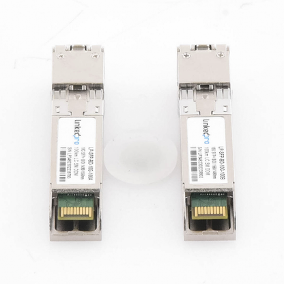 Transceptores Ópticos Bidireccionales SFP+ (Mini-Gbic) / Monomodo 1490 & 1550 nm / 10 Gbps / 10GBASE-BX / Conector LC/UPC Simplex / DDM / Hasta 100 km / 2 Piezas