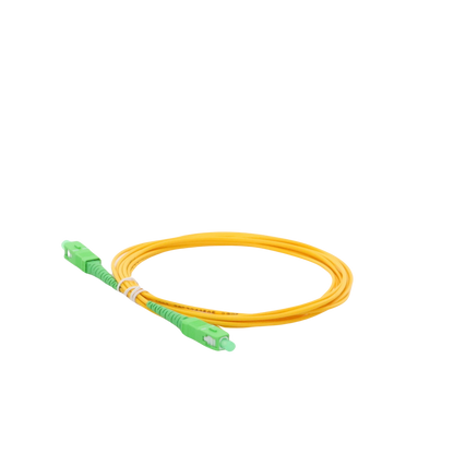 Jumper de Fibra Óptica Monomodo SC/APC-SC/APC Simplex de 3 Metros (9.84 Pies), 2mm