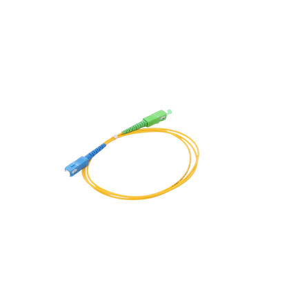 Jumper de Fibra Óptica Monomodo SC/APC-SC/UPC Simplex de 1 Metro (3.28 Pies), 2mm