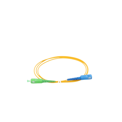 Jumper de Fibra Óptica Monomodo SC/APC-SC/UPC Simplex de 1 Metro (3.28 Pies), 2mm