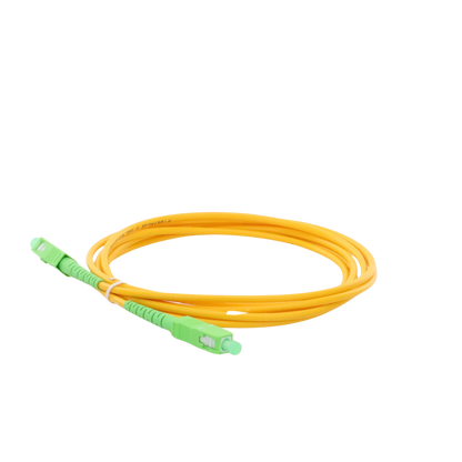 Jumper de Fibra Óptica Monomodo SC/APC-SC/APC Simplex de 3 Metros (9.84 Pies), 3mm