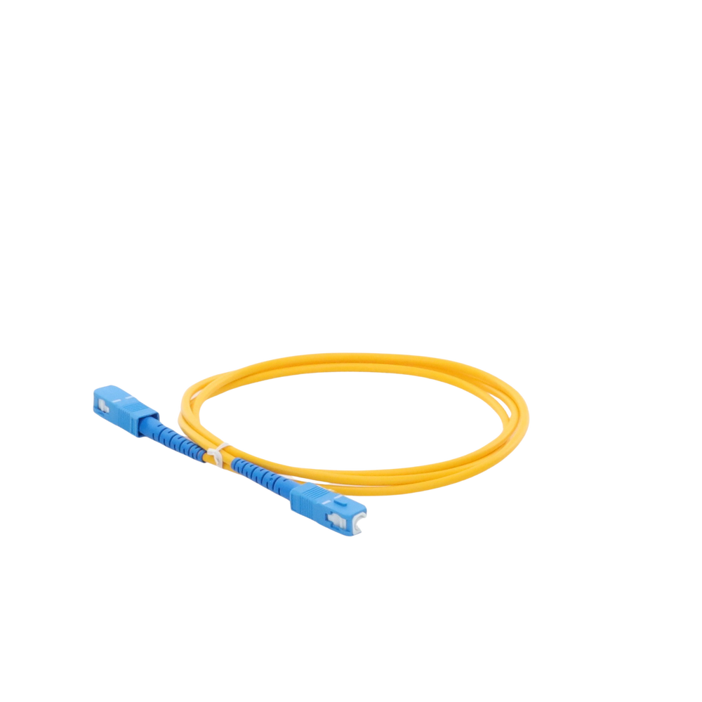 Jumper de Fibra Óptica Monomodo SC/UPC-SC/UPC Simplex de 1 Metro (3.28 Pies), 3mm