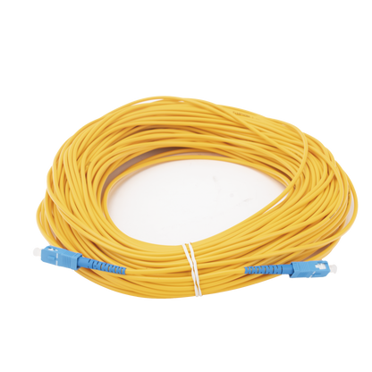 Jumper de Fibra Óptica Monomodo SC/UPC-SC/UPC Simplex de 50 Metros (164.04 Pies), 3mm