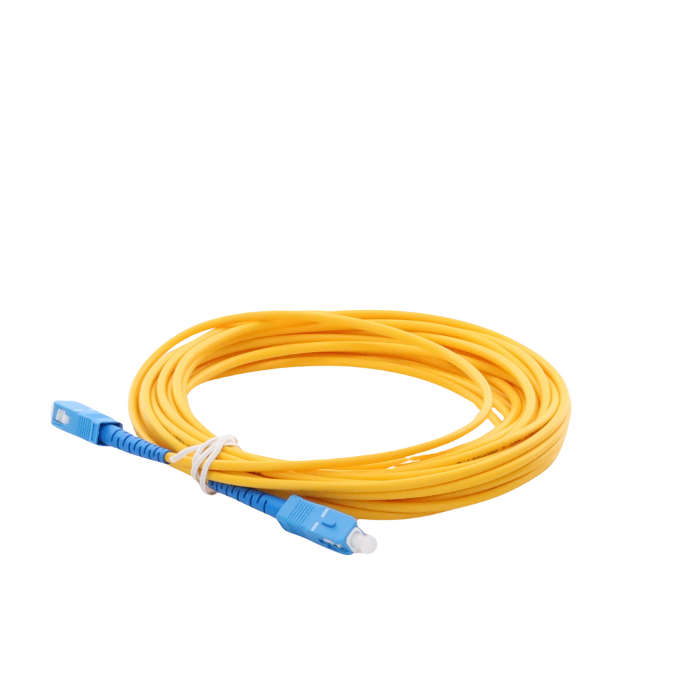 Jumper de Fibra Óptica Monomodo SC/UPC-SC/UPC Simplex de 6 Metros (19.69 Pies), 3mm