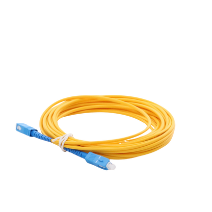 Jumper de Fibra Óptica Monomodo SC/UPC-SC/UPC Simplex de 6 Metros (19.69 Pies), 3mm