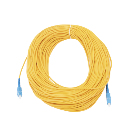 Jumper de Fibra Óptica Monomodo SC/UPC-SC/UPC Simplex de 60 Metros (196.85 Pies), 3mm