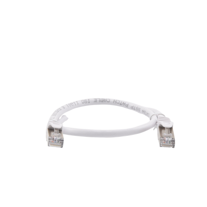 Patch Cord Cat6A 10G Blindado 0.5 Metros (1.64 Pies) Blanco