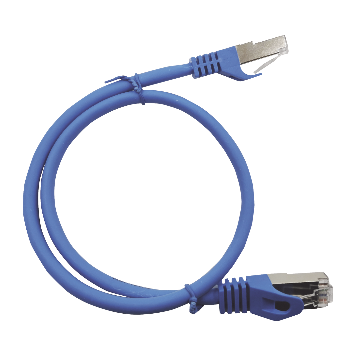 Patch Cord Cat6A 10G Blindado 1.0 Metro (3.28 Pies) Azul