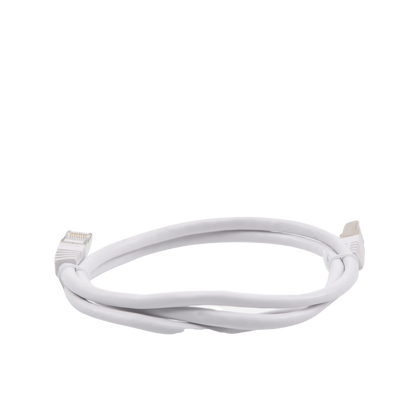 Patch Cord Cat6A 10G Blindado 1.0 Metro (3.28 Pies) Blanco