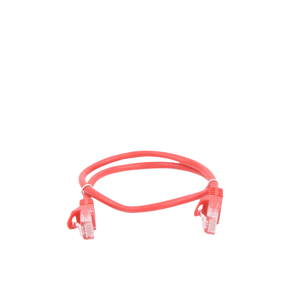 Cable de Parcheo UTP Cat5e - 0.5 Metros (1.64 Pies) - Rojo