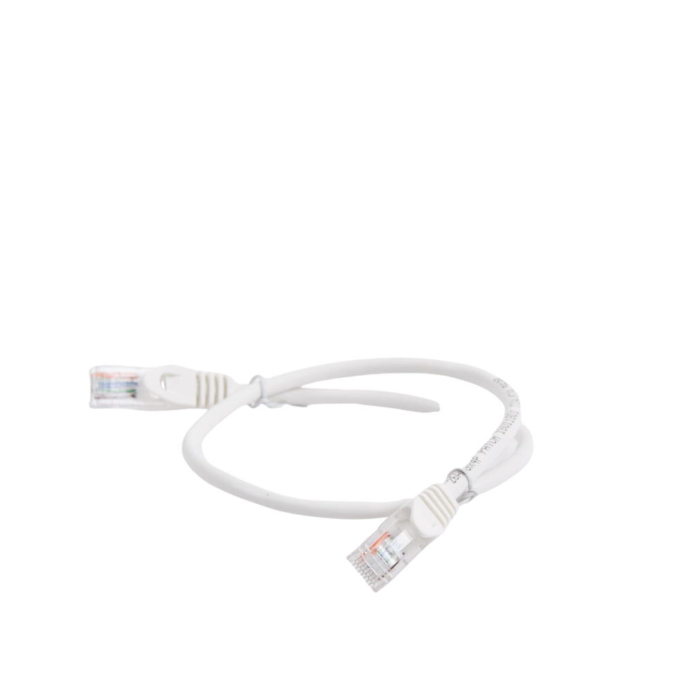 Cable de Parcheo UTP Cat5e - 0.5 Metros (1.64 Pies) - Blanco