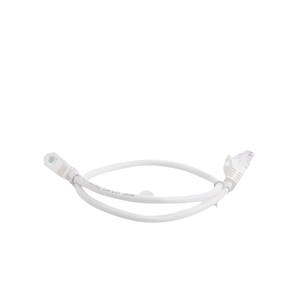 Cable de Parcheo UTP Cat5e - 0.5 Metros (1.64 Pies) - Blanco