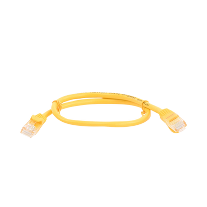 Cable de Parcheo UTP Cat5e - 0.5 Metros (1.64 Pies) - Amarillo