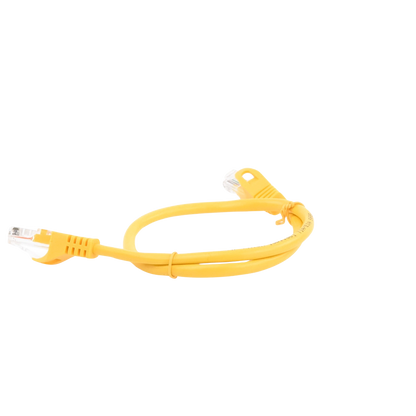 Cable de Parcheo UTP Cat5e - 0.5 Metros (1.64 Pies) - Amarillo