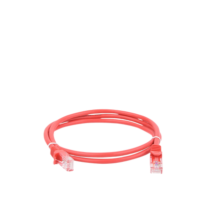 Cable de Parcheo UTP Cat5e - 1 Metro (3.28 Pies) - Rojo