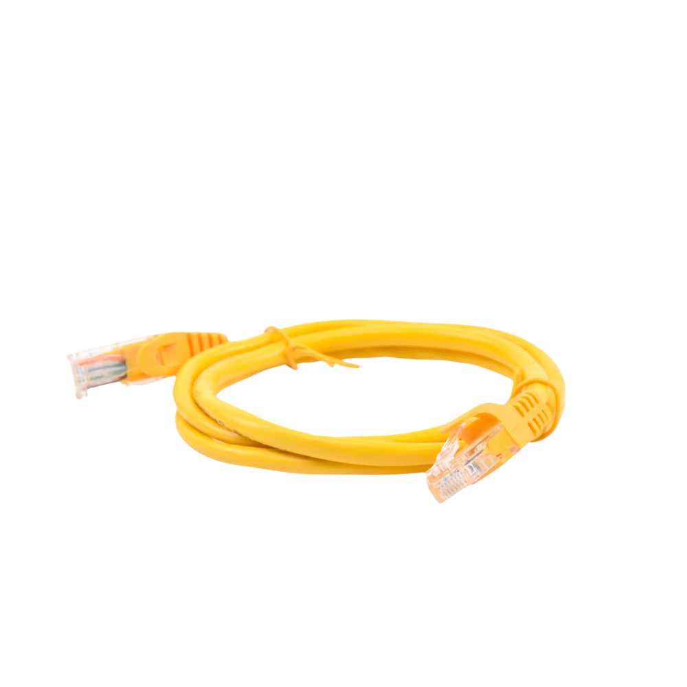 Cable de Parcheo UTP Cat5e - 1 Metro (3.28 Pies) - Amarillo