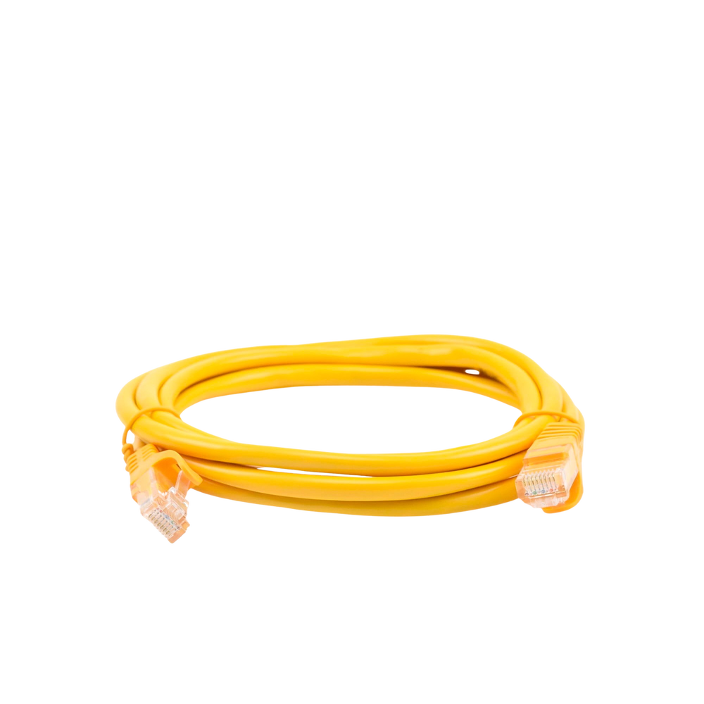 Cable de Parcheo UTP Cat5e - 2.0 Metros (6.56 Pies) - Amarillo