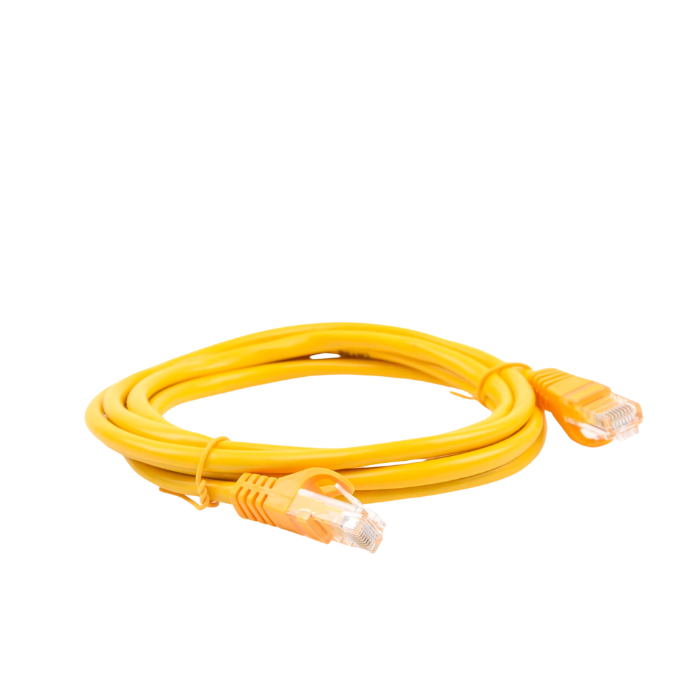 Cable de Parcheo UTP Cat5e - 2.0 Metros (6.56 Pies) - Amarillo