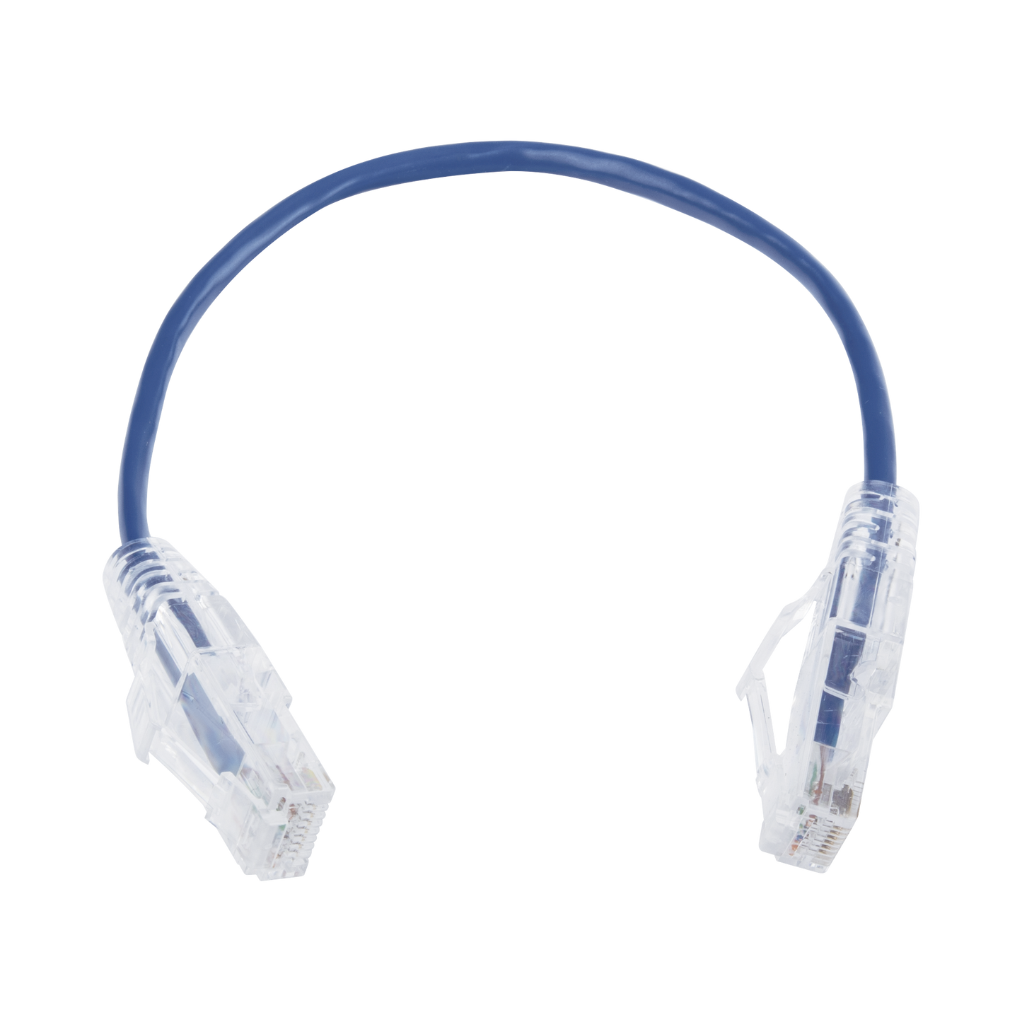 Cable de Parcheo Slim UTP Cat6 - 20 cm (7.87 Pulgadas) Azul Diámetro Reducido (28 AWG)