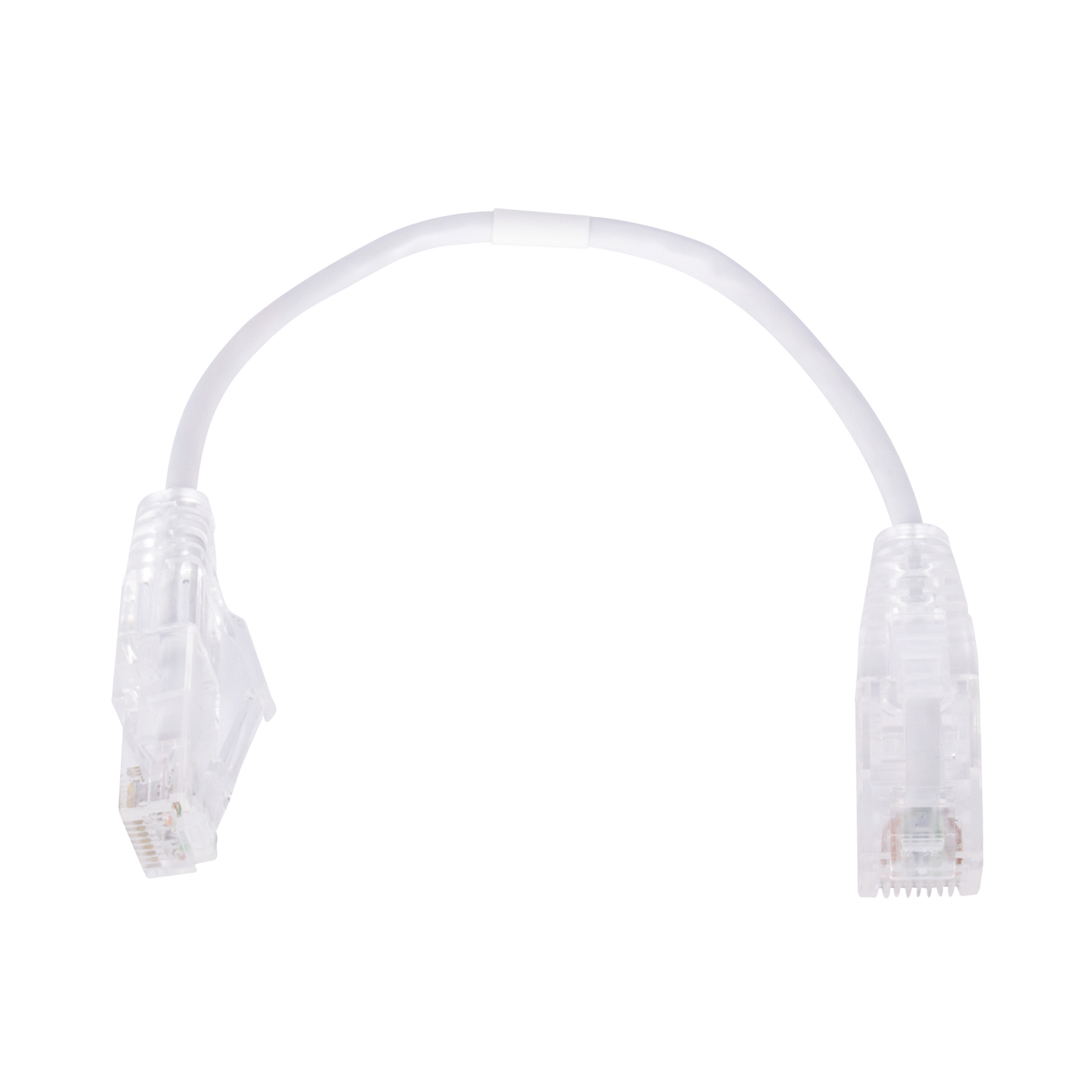 Cable de Parcheo Slim UTP Cat6 - 20 cm (7.87 Pulgadas) Blanco Diámetro Reducido (28 AWG)