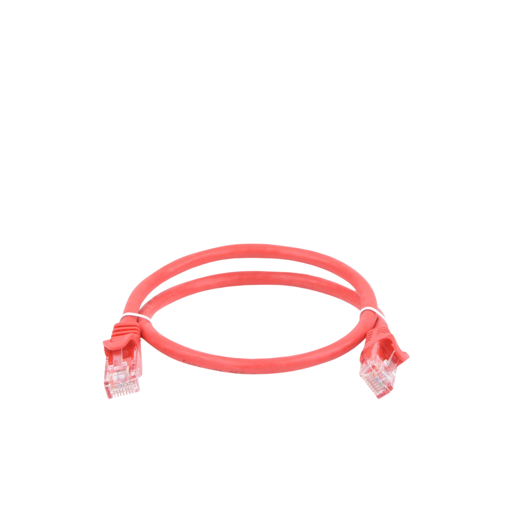 Cable de Parcheo UTP Cat6 - 0.5 Metros (1.64 Pies) - Rojo