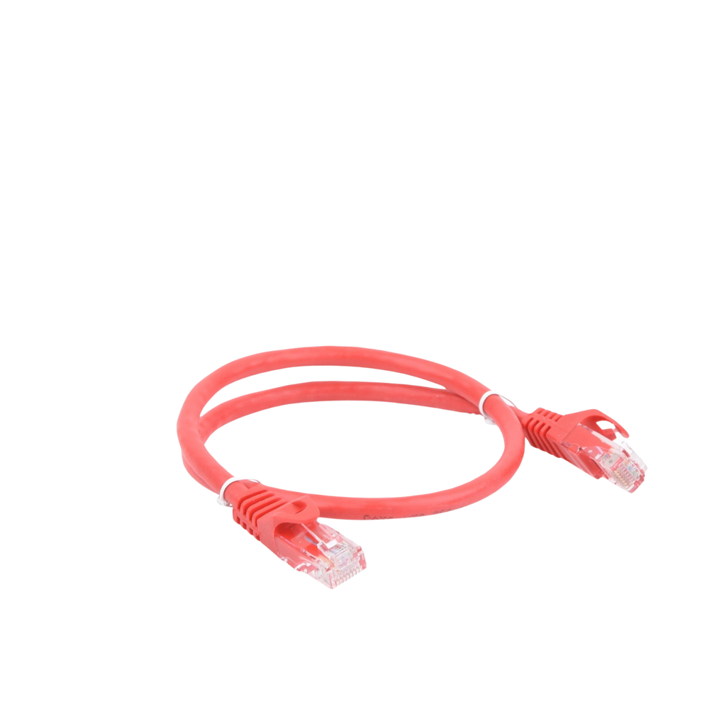 Cable de Parcheo UTP Cat6 - 0.5 Metros (1.64 Pies) - Rojo
